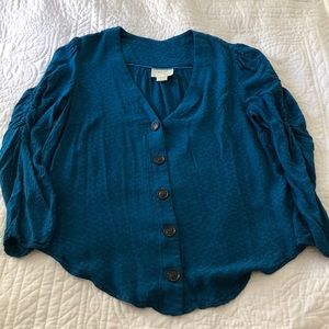 Anthropologie Maeve 3/4 Sleeve Top